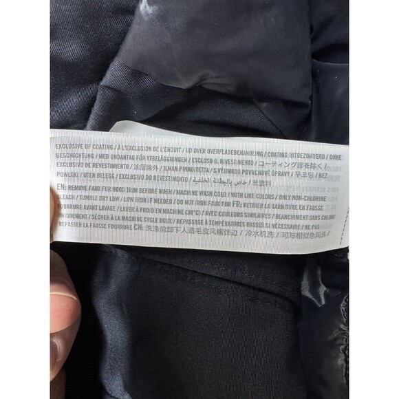 Abercrombie & Fitch 3 In 1 Parka Women's Size L Black Winter Luxe Coat Outerwear - Picture 10 of 13